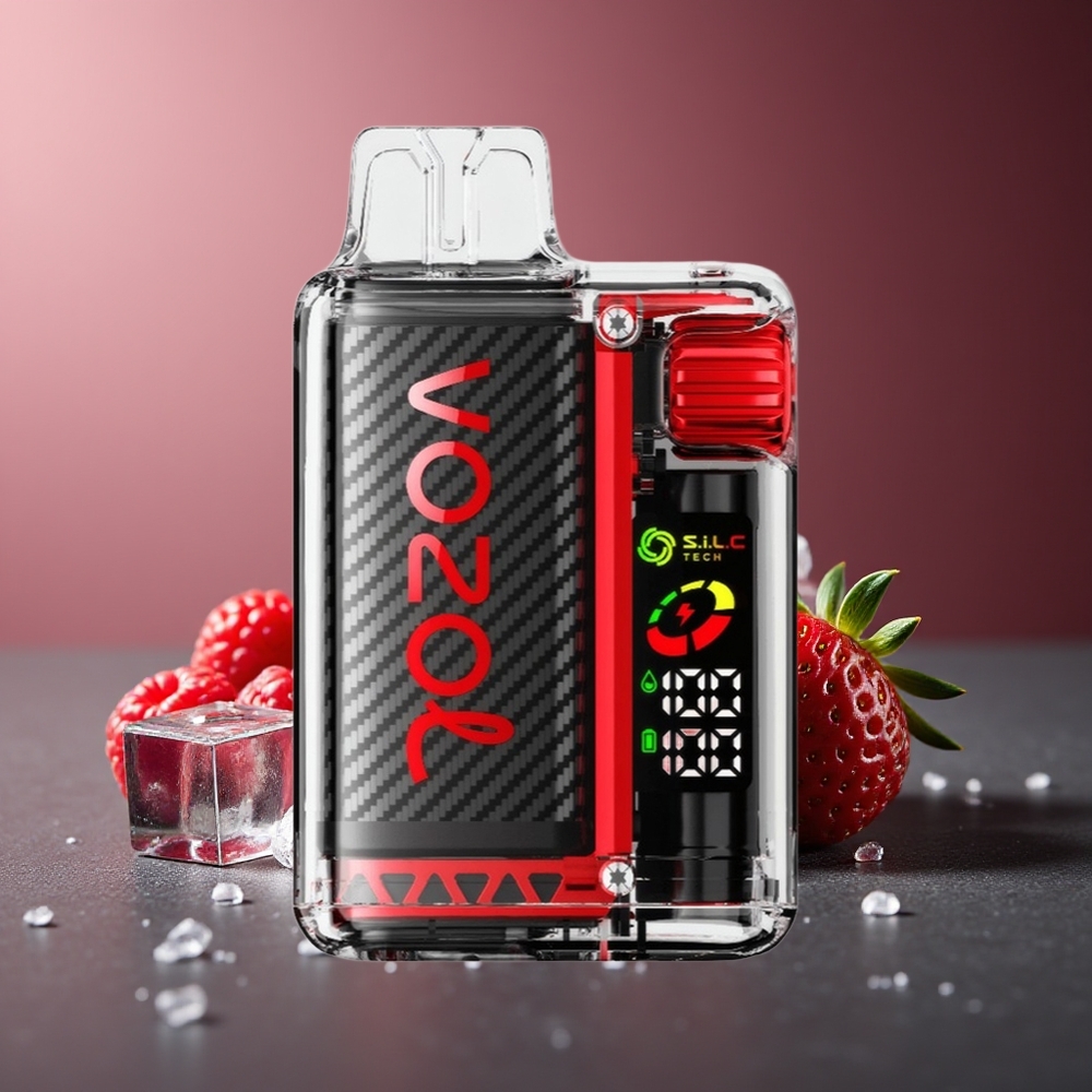 VOZOL Vista 20000 Pufuri Capsa Rezistenta Capsuni Zmeura Cires Reincarcabil 650mAh 2% Nicotina